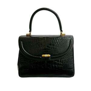 GUCCI Vintage Black Leather Bag